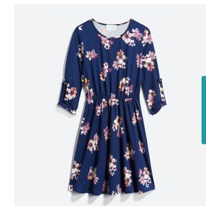 Blue floral dress